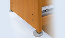 Stootwielen, horizontaal