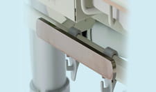 korte accessoirerail van roestvrij staal