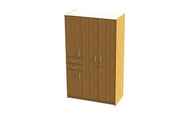 Armoire une personne à 3 portes